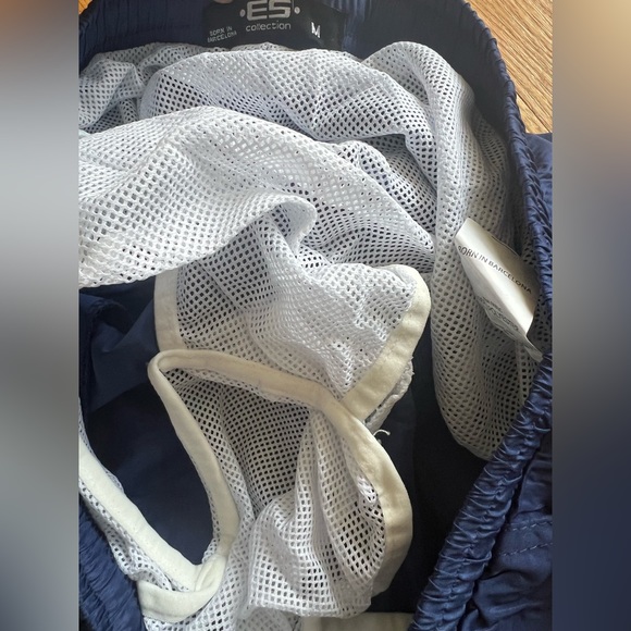 New ES Collection Swim Trunk, Casual Shorts, Blue size M - Picture 3 of 5